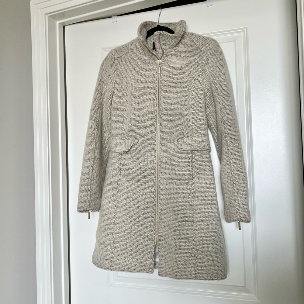 Woven fall coat
